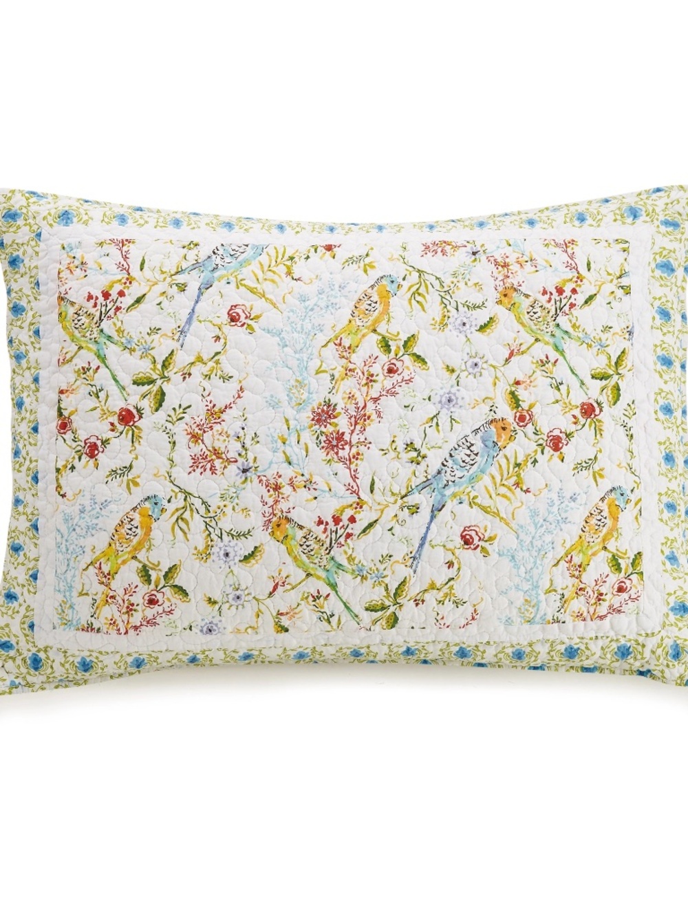 NWT Sonnet 3-Piece Quilt Set By Dena Home Sunny Garden Bird - Picture 4 of 7
